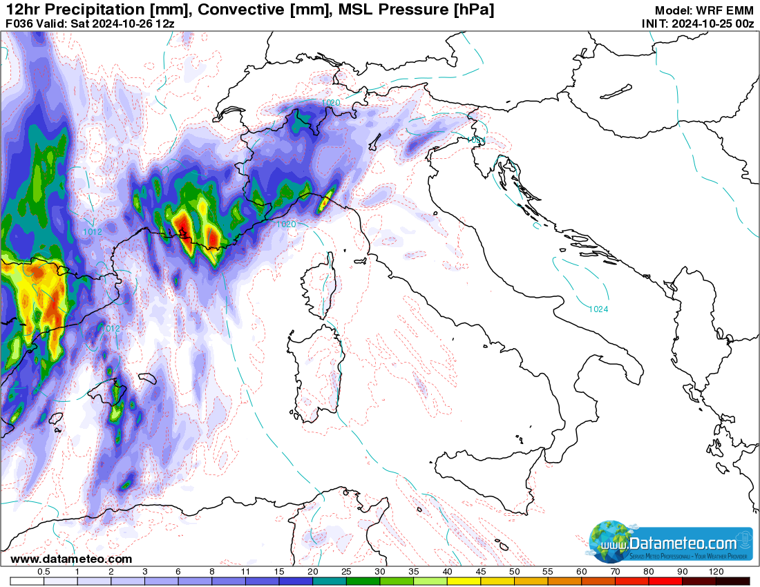 Forte maltempo nel fine settimana